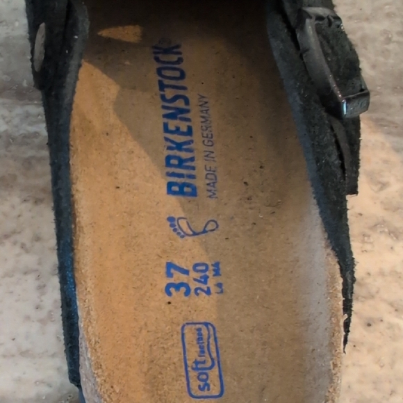 Birkenstock Black Suede Clogs - Picture 2 of 9
